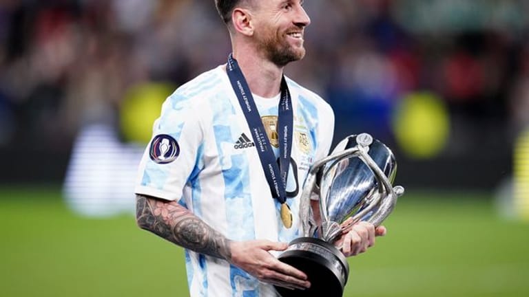 "Wunderschön": Argentiniens Messi freut sich nach dem Sieg gegen Italien auf weitere Gegner.