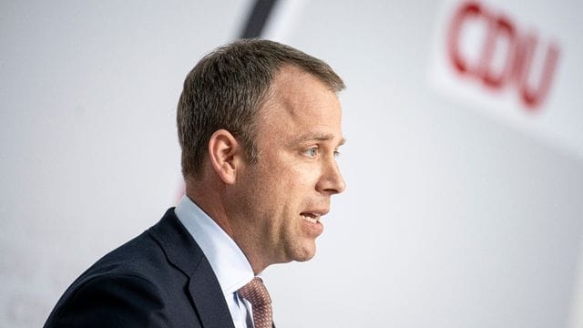 CDU-Generalsekretär Mario Czaja bei einer Veranstaltung in Kiel.