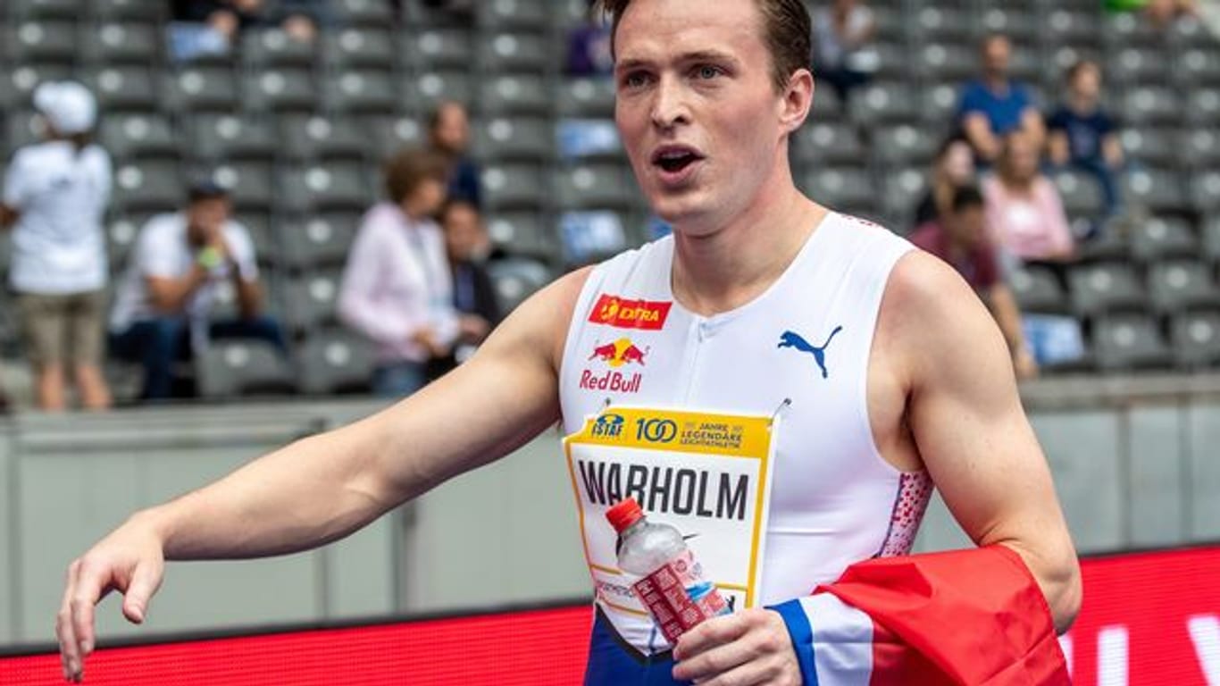 400-Meter-Hürden-Weltrekordler Karsten Warholm musste das Rennen abbrechen.