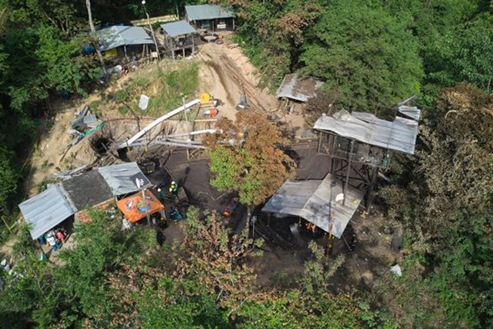 In der Mine "La Mestiza" wurden 14 Bergleute mehr als 600 Meter tief verschüttet.