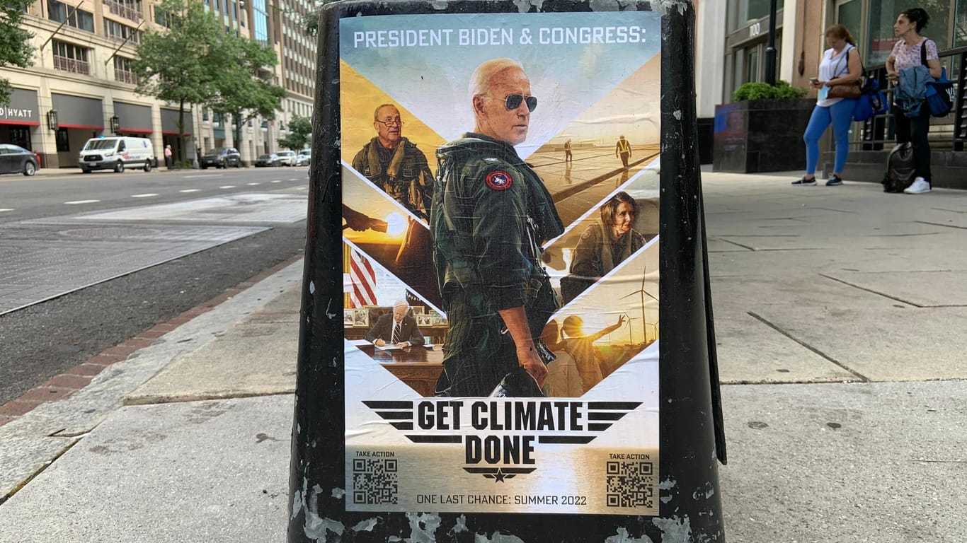 Druck von Klimaschützern: Aber Joe Biden wirkt machtlos