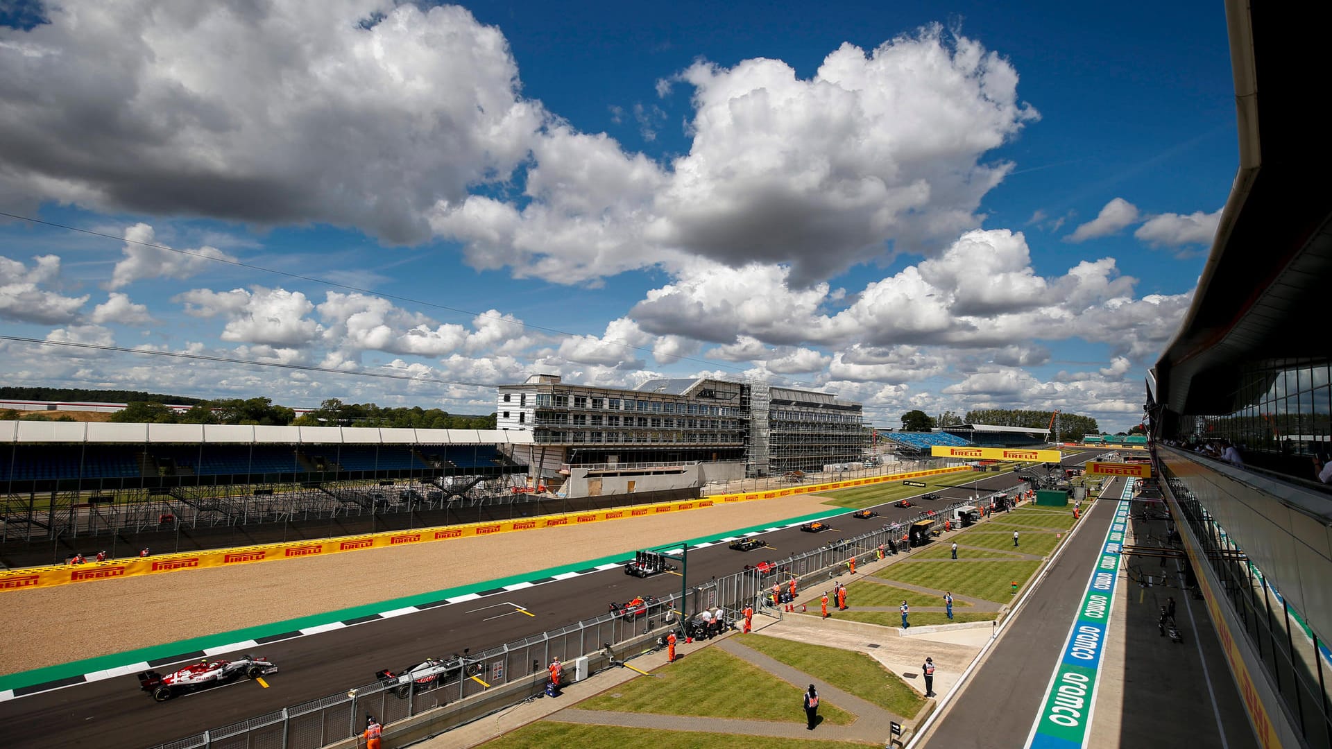 Die Rennstrecke in Silverstone: Hier wird am Wochenende ein Formel-1-Rennen ausgefahren.