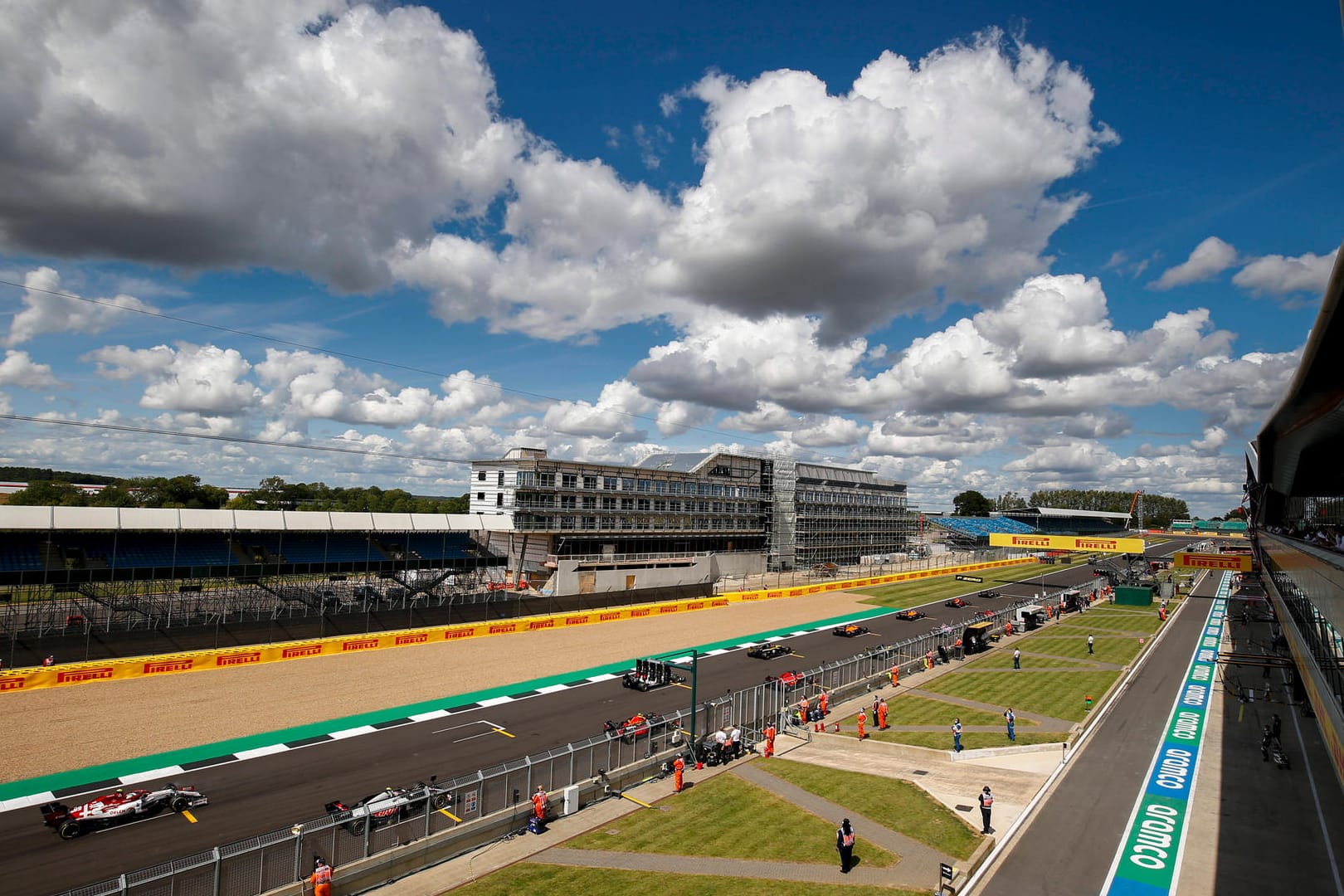 Die Rennstrecke in Silverstone: Hier wird am Wochenende ein Formel-1-Rennen ausgefahren.