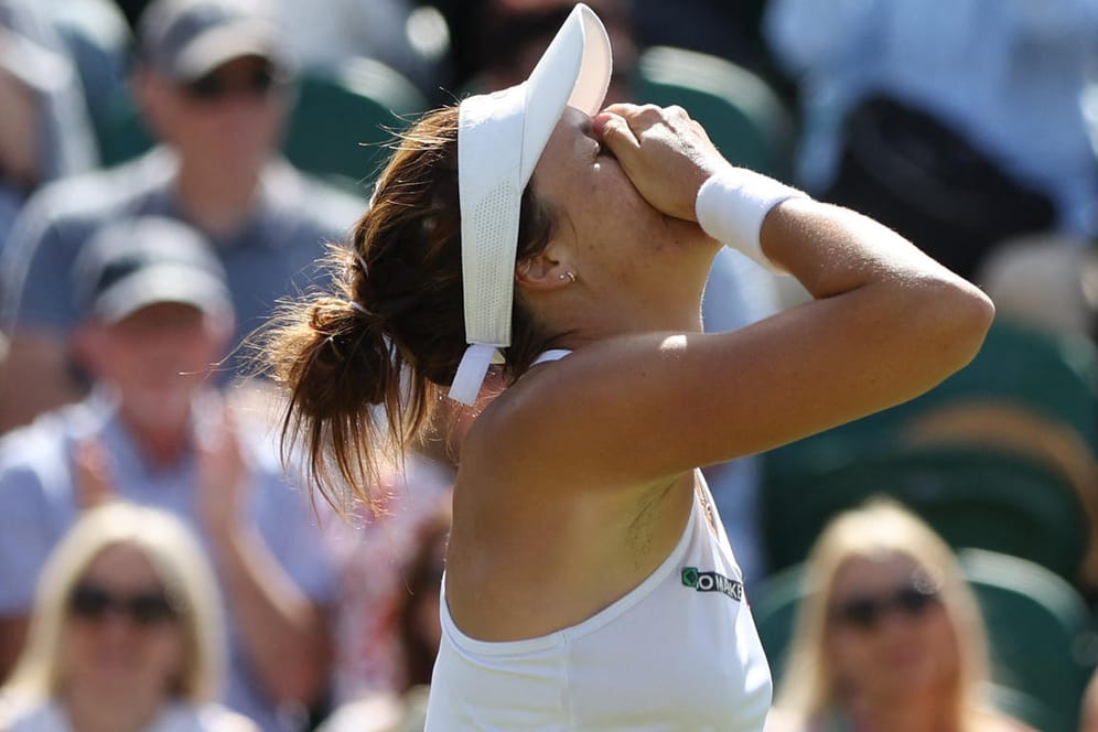 Tatjana Maria: Die 34-Jährige steht erstmals im Achtelfinale von Wimbledon.
