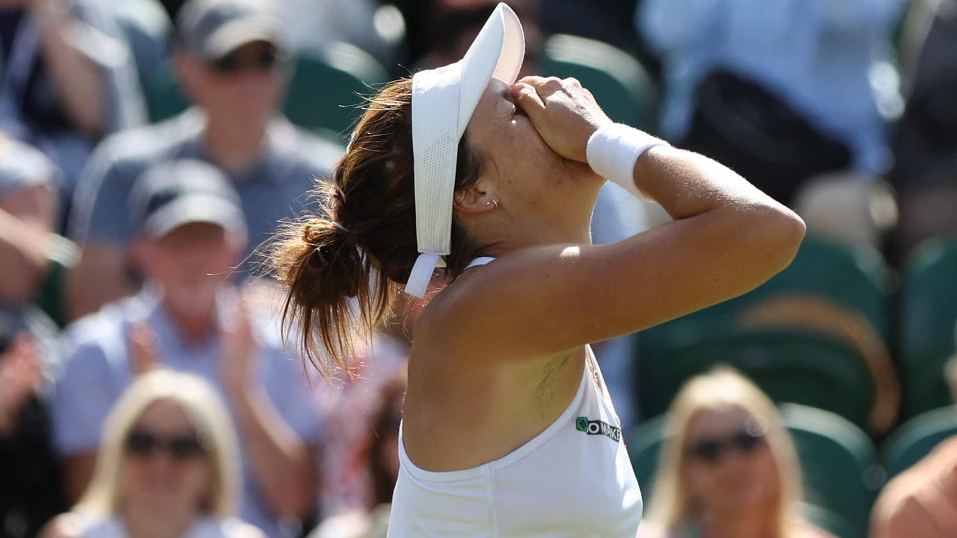 Tatjana Maria: Die 34-Jährige steht erstmals im Achtelfinale von Wimbledon.