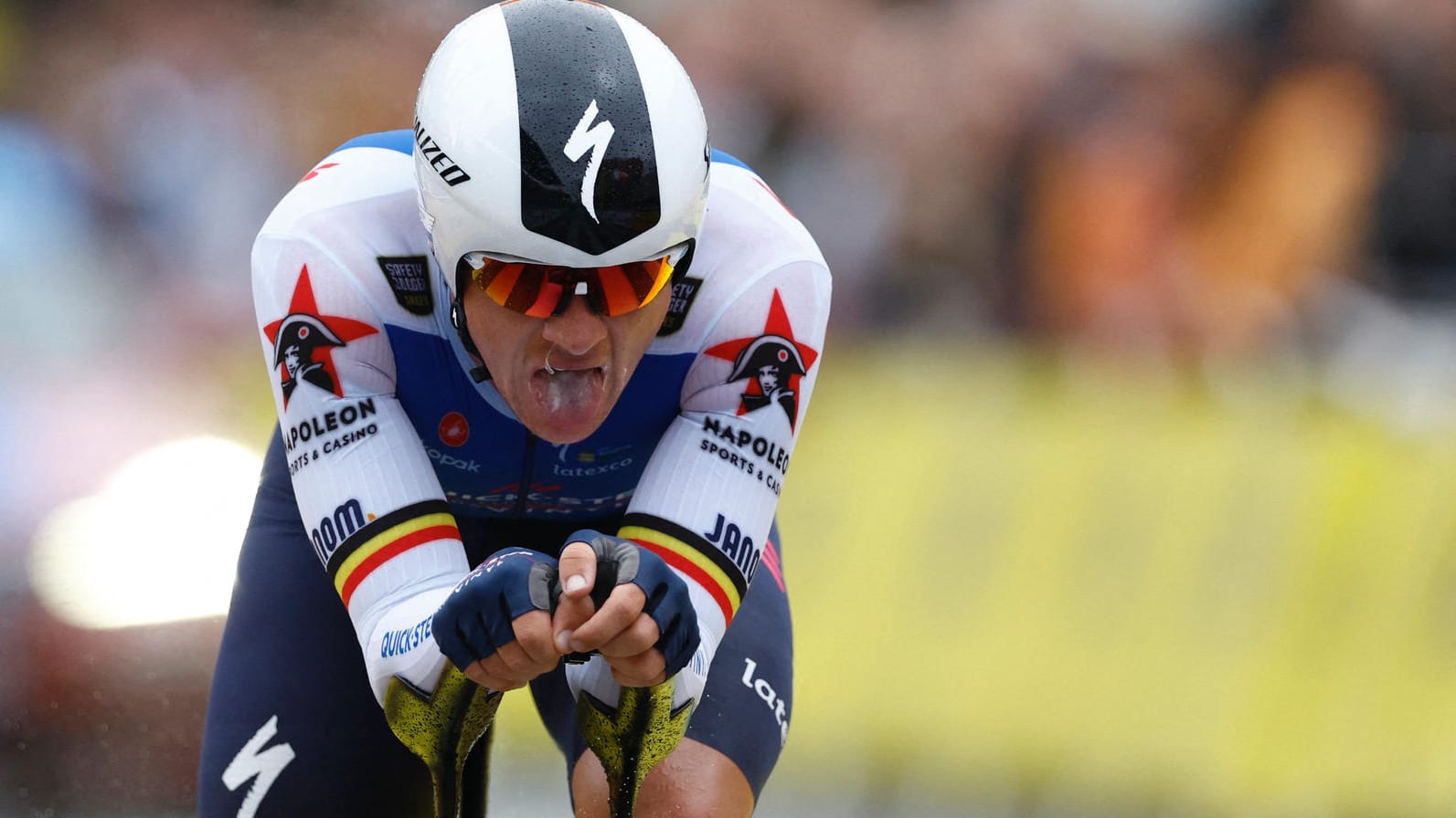 Yves Lampaert: Der Belgier überraschte bei der ersten Tour-Etappe. Yves Lampaert: Der Belgier überraschte bei der ersten Tour-Etappe.