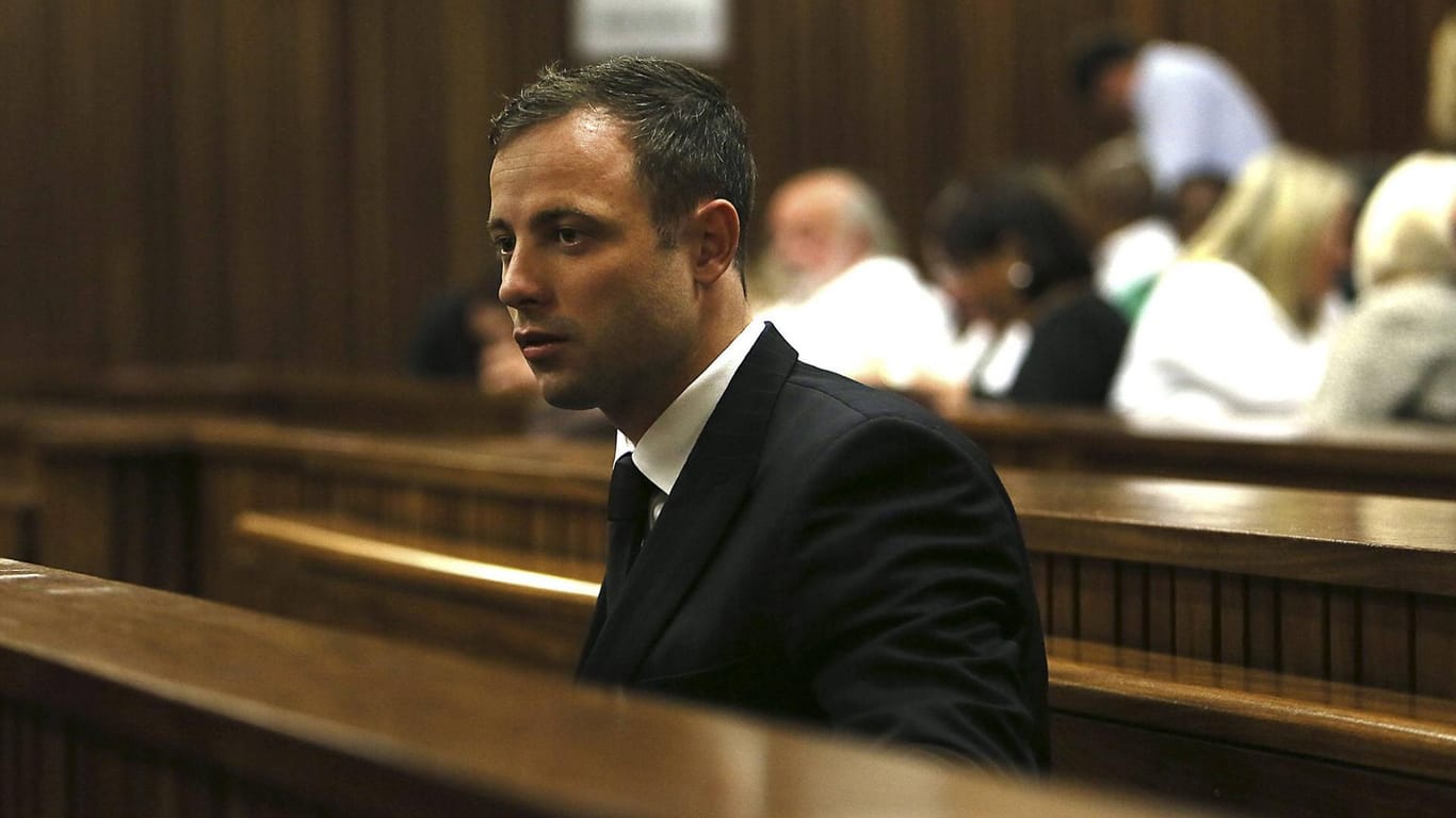 Oscar Pistorius: Er traf die Eltern der Frau, die er getötet hat.