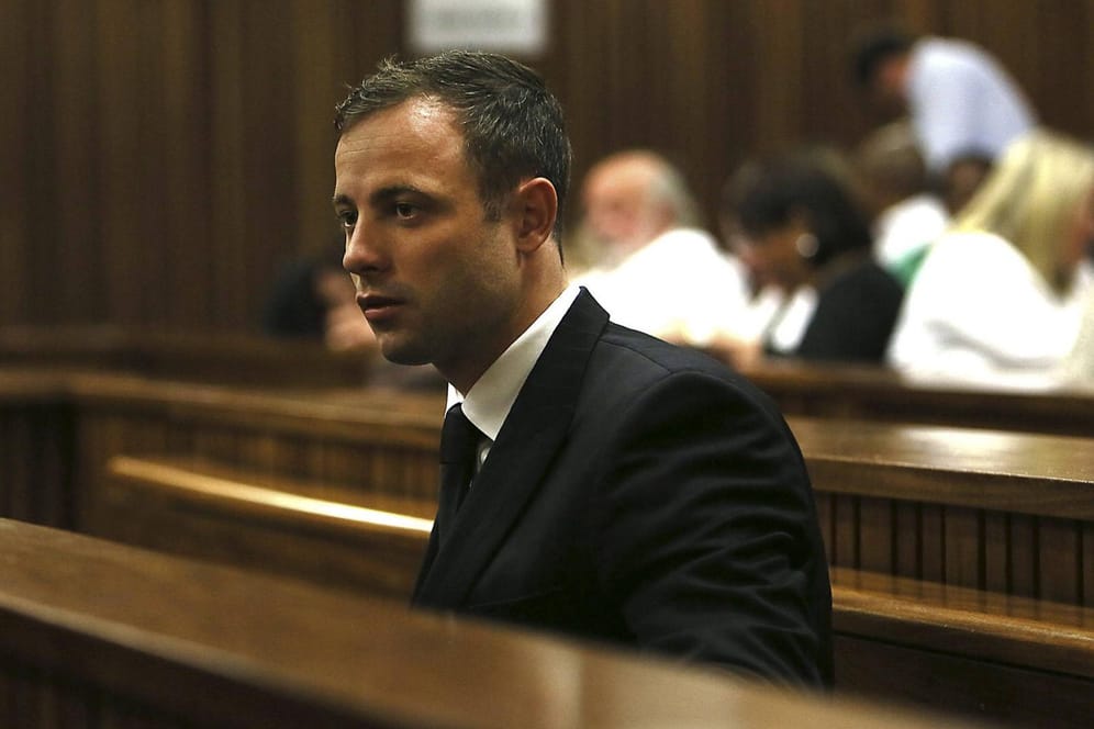 Oscar Pistorius: Er traf die Eltern der Frau, die er getötet hat.