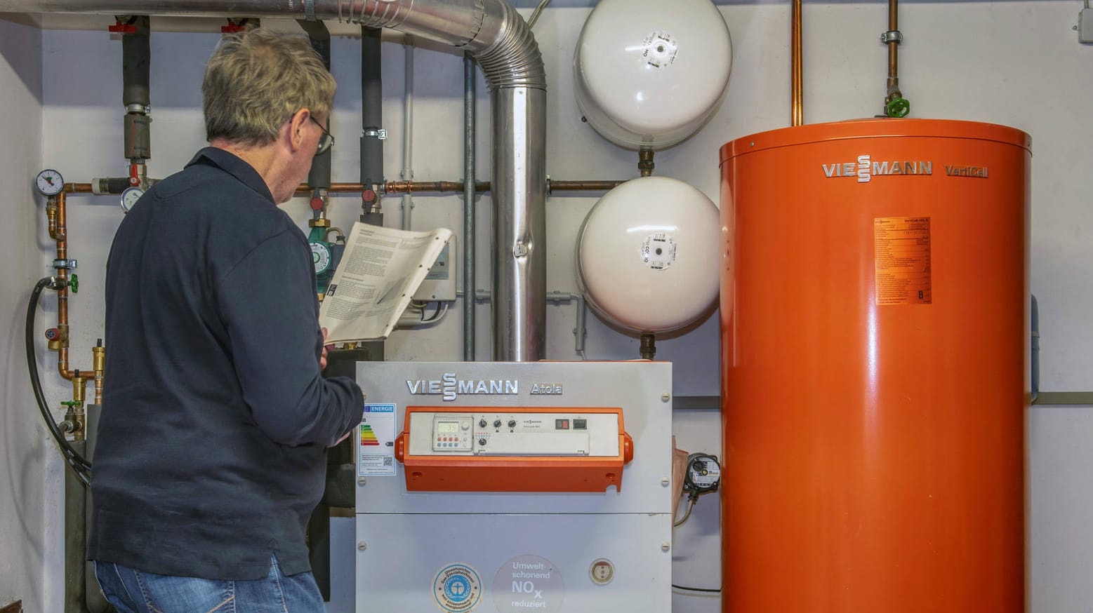 Gasheizung (Symbolbild): Handwerker sollten Heizungs- und Warmwasseranlagen priorisieren, fordert der Präsident der Bundesnetzagentur.