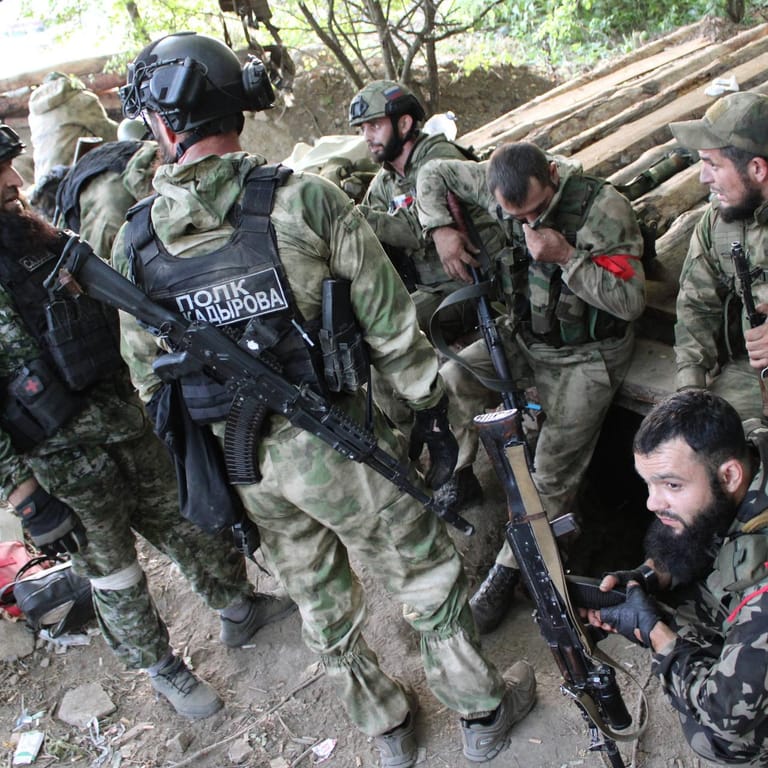 Russische Milizen in der Nähe von Lyssytschansk: Die russische Armee plant, den Ort in der Ostukraine einzunehmen.