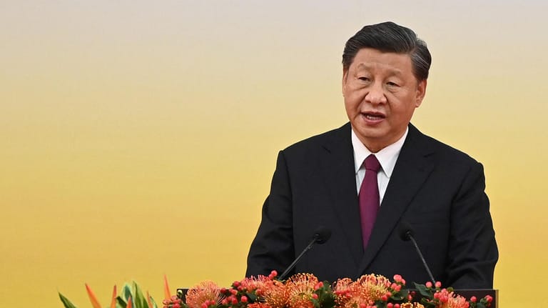 Xi Jinping: Der chinesische Präsident besuchte am Donnerstag und Freitag Hongkong.