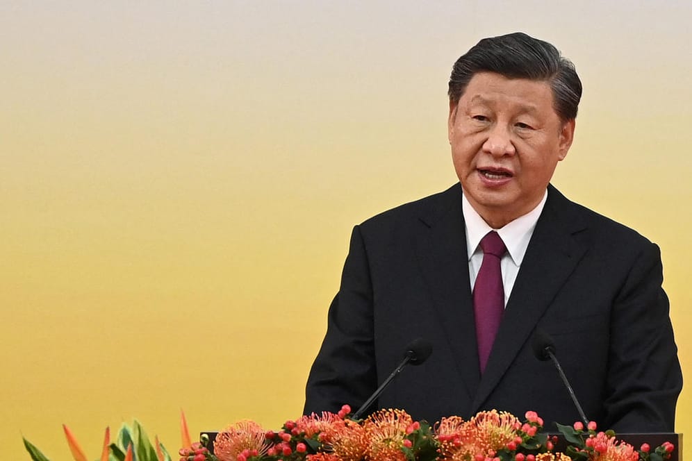 Xi Jinping: Der chinesische Präsident besuchte am Donnerstag und Freitag Hongkong.