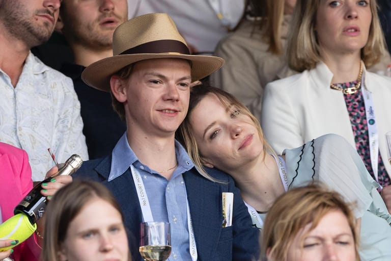 Am Samstag saß das Schauspielerpaar auf der Tribüne von Wimbledon.