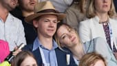 Am Samstag saß das Schauspielerpaar auf der Tribüne von Wimbledon.