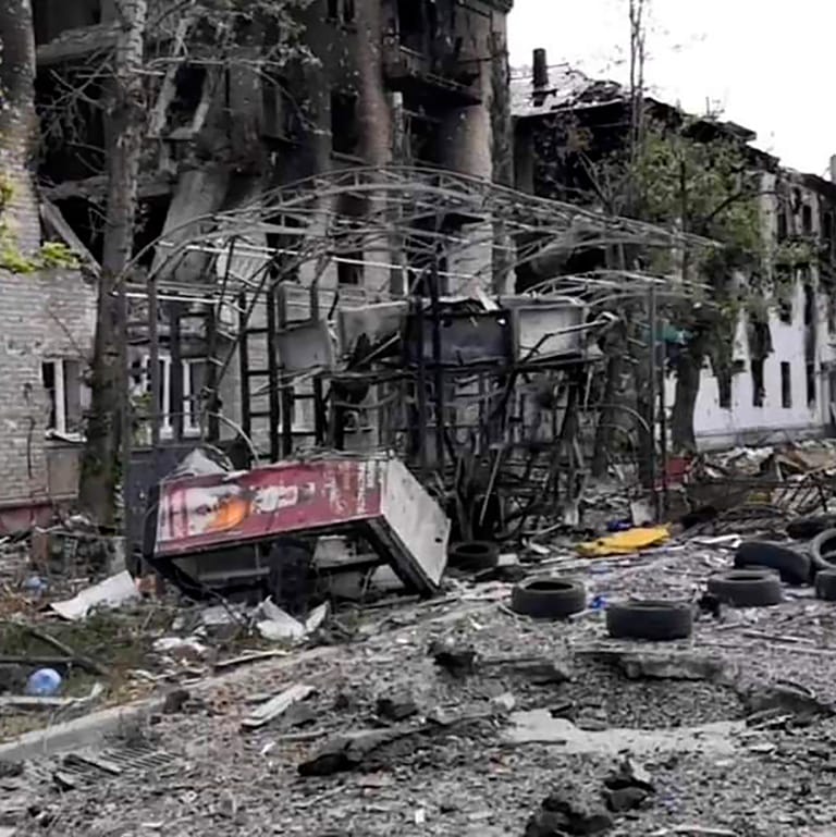 Zerstörte Wohngebäude in Lyssytschansk: Die ukrainische Armee hat sich aus der Stadt zurückgezogen.