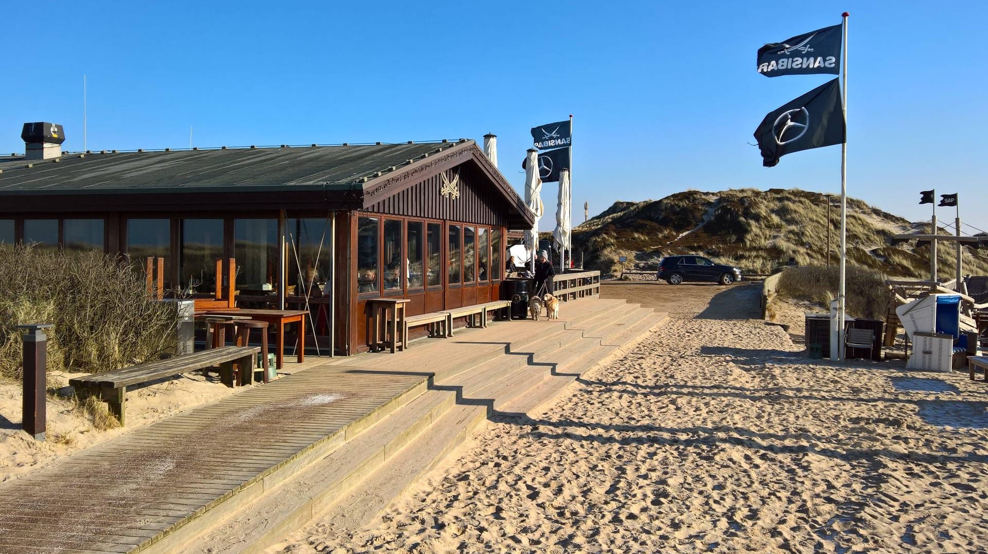 Hier werden die Lindner-Gäste feiern: Die Sansibar auf Sylt.