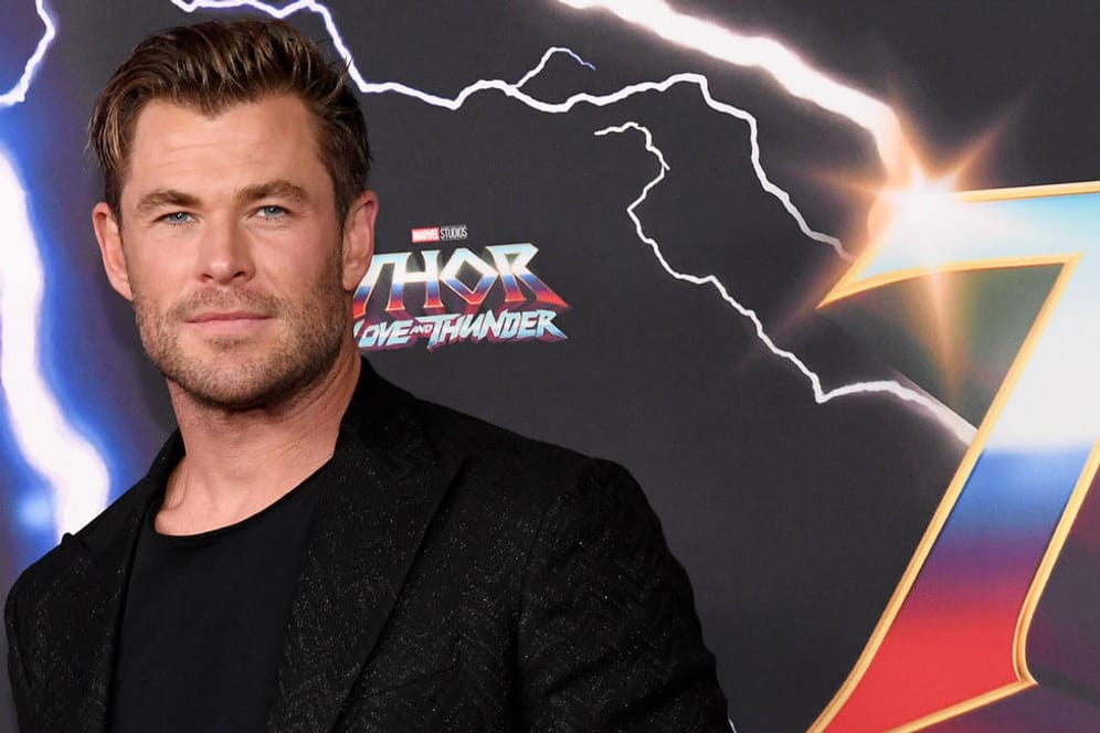 Chris Hemsworth bei einem Termin zu "Love and Thunder" in Sydney: Der Australier spielt seit 2011 den Marvel-Superhelden Thor.