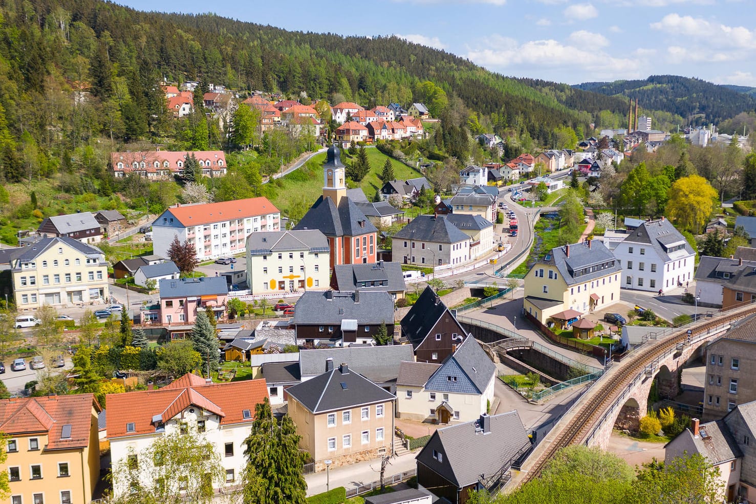 Dippoldiswalde: Die Stadt mit circa 14.000 Einwohnern liegt im Osterzgebirge etwa 20 Kilometer von Dresden entfernt.