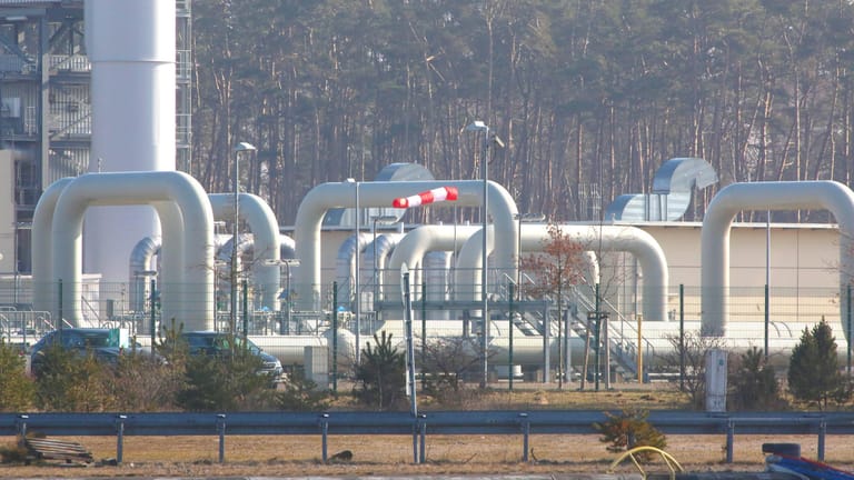 Der Endpunkt der Gaspipeline Nordstream 1 in Lubmin: Wird die Zufuhr bald ganz abgedreht?