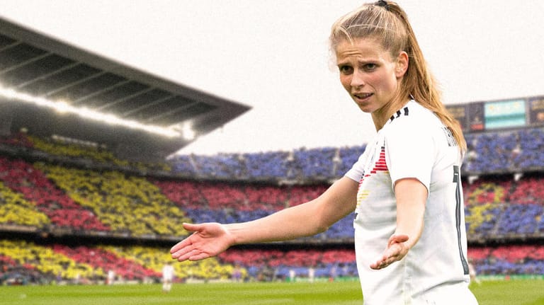 Tabea Waßmuth: Die Nationalspielerin wünscht sich häufiger solche Kulissen wie im Camp Nou.
