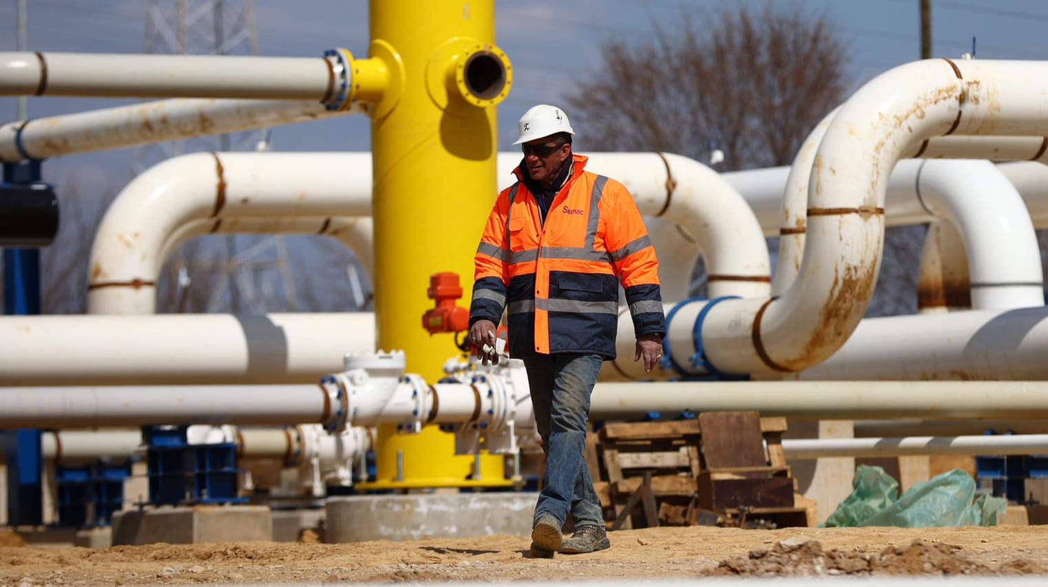 Gas-Leitung in Griechenland: Die Gaslieferungen aus Russland könnten bald ausbleiben.