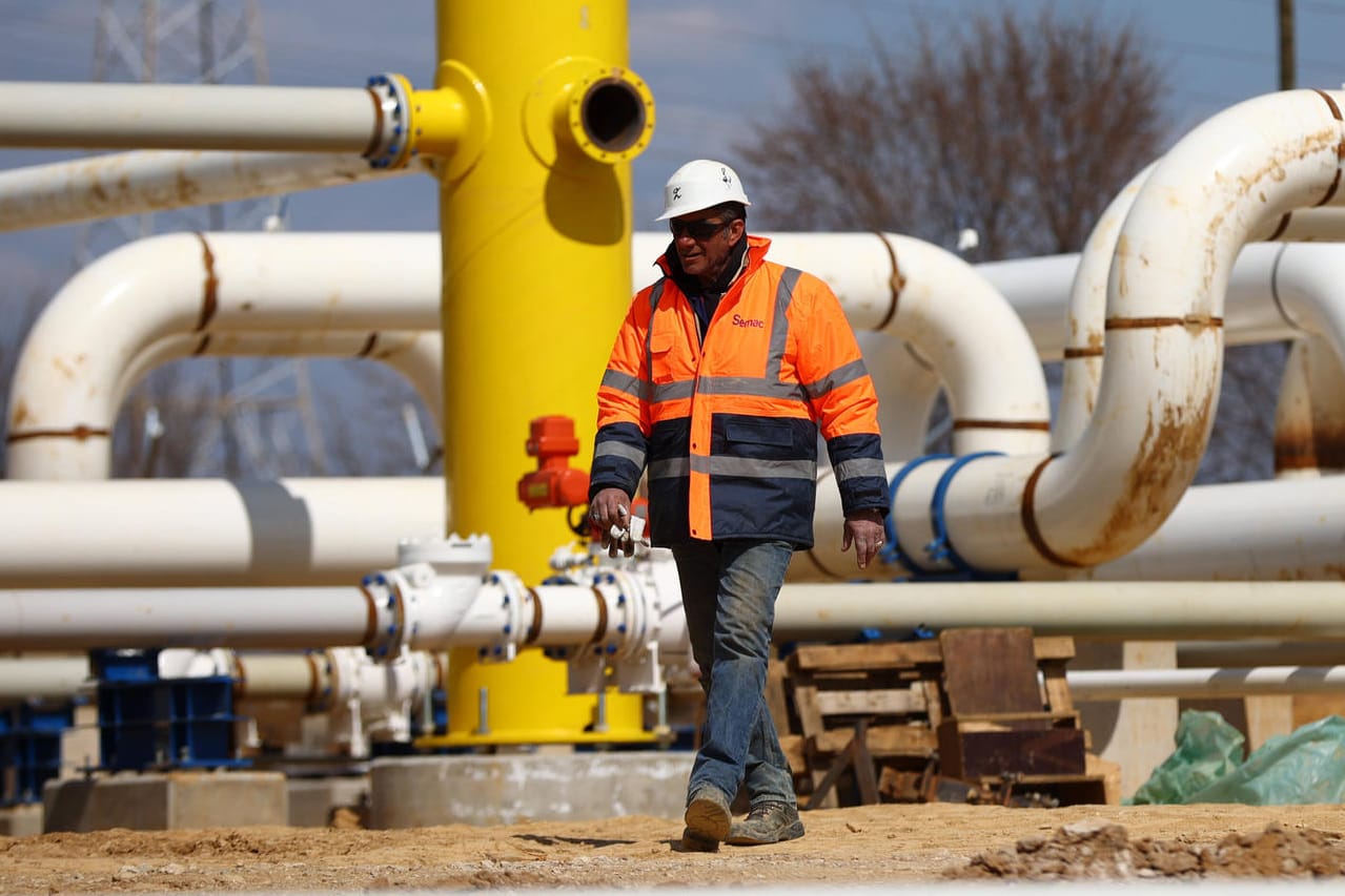 Gas-Leitung in Griechenland: Die Gaslieferungen aus Russland könnten bald ausbleiben.