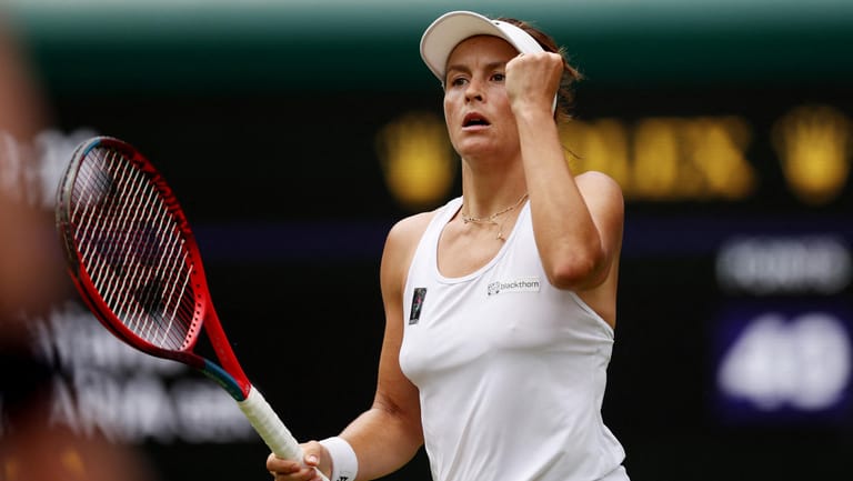 Tatjana Maria: Die 34-Jährige holte sich den zweiten Satz und den dritten Satz – und steht im Halbfinale von Wimbledon.