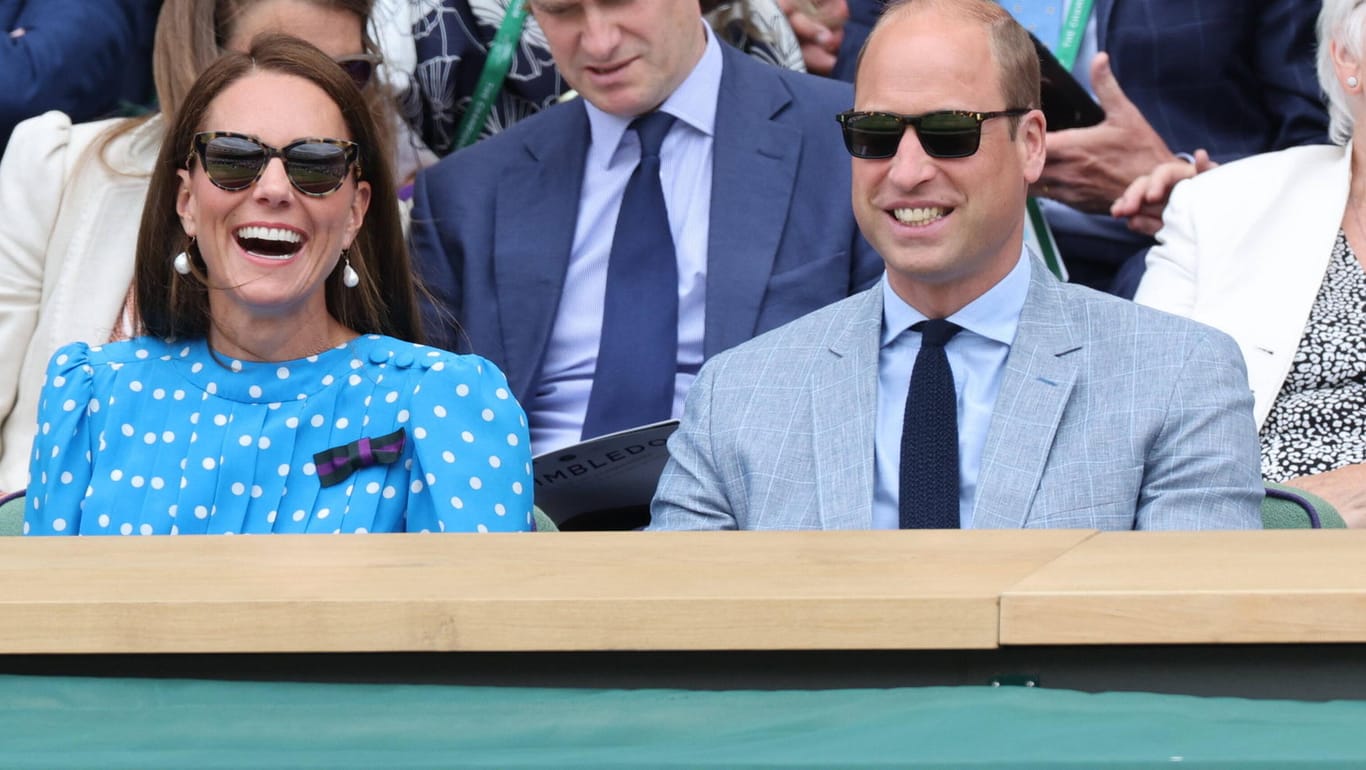 Coole Royals: Herzogin Kate und Prinz William auf der Zuschauertribüne.