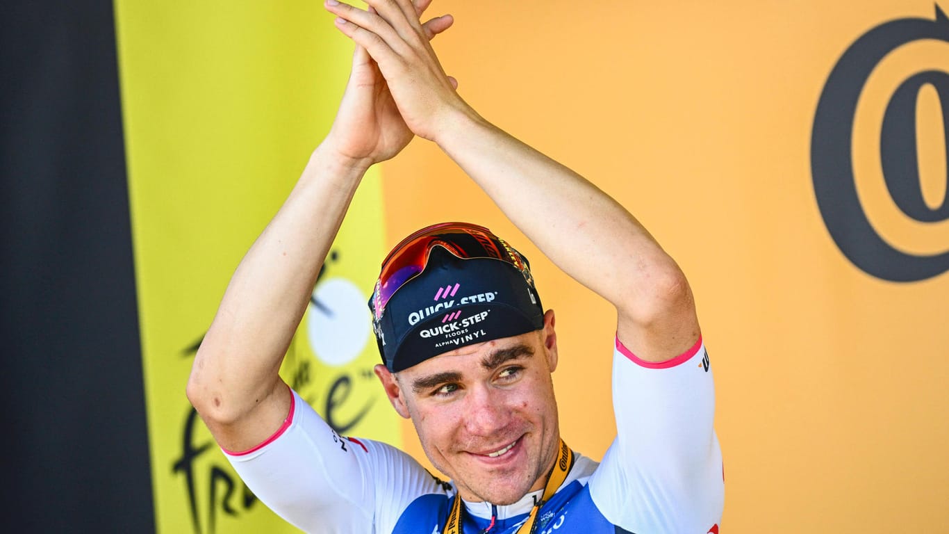 Fabio Jakobsen: Der Niederländer hat die dritte Tour-Etappe im Sprint für sich entschieden.