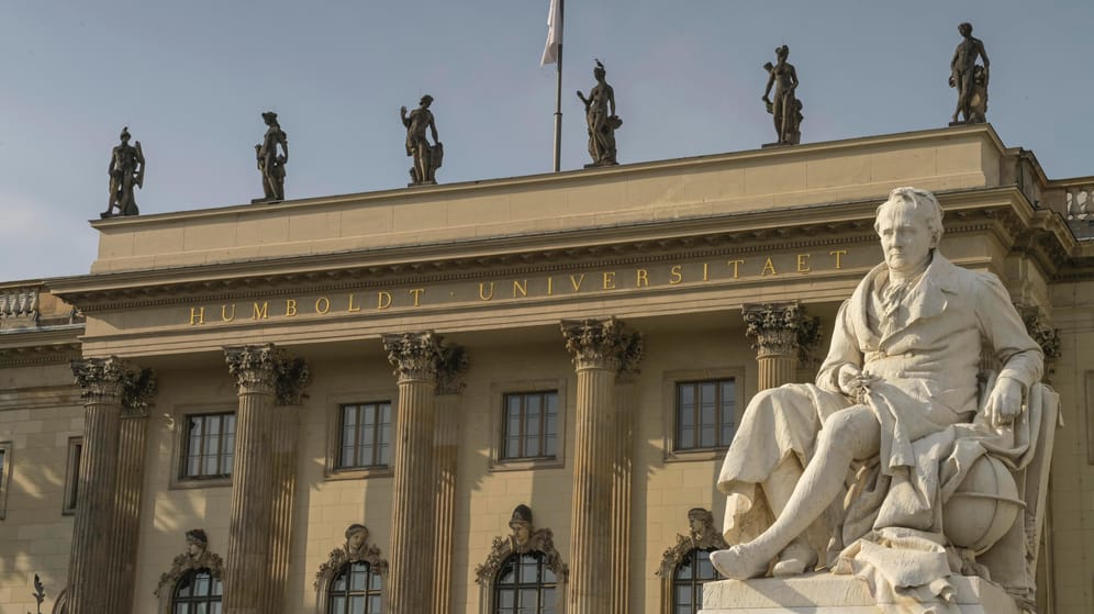 Hauptgebäude der Humboldt-Universität zu Berlin: Dort wurde ein Vortrag der Biologin Marie Luise Vollbrecht nach Protesten abgesagt.
