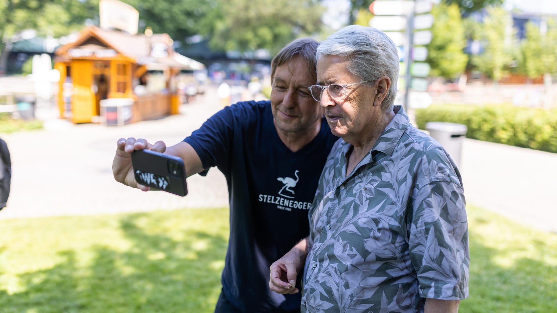 Frank Elstner: Nicht nur die Tieren waren ein beliebtes Fotomotiv.