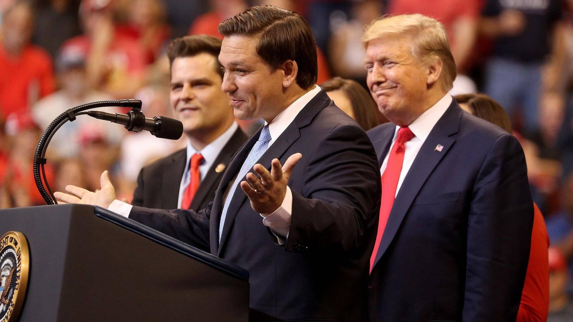 Nicht mehr viel zu lachen: Der Druck auf Donald Trump wächst, auch wegen Ron DeSantis