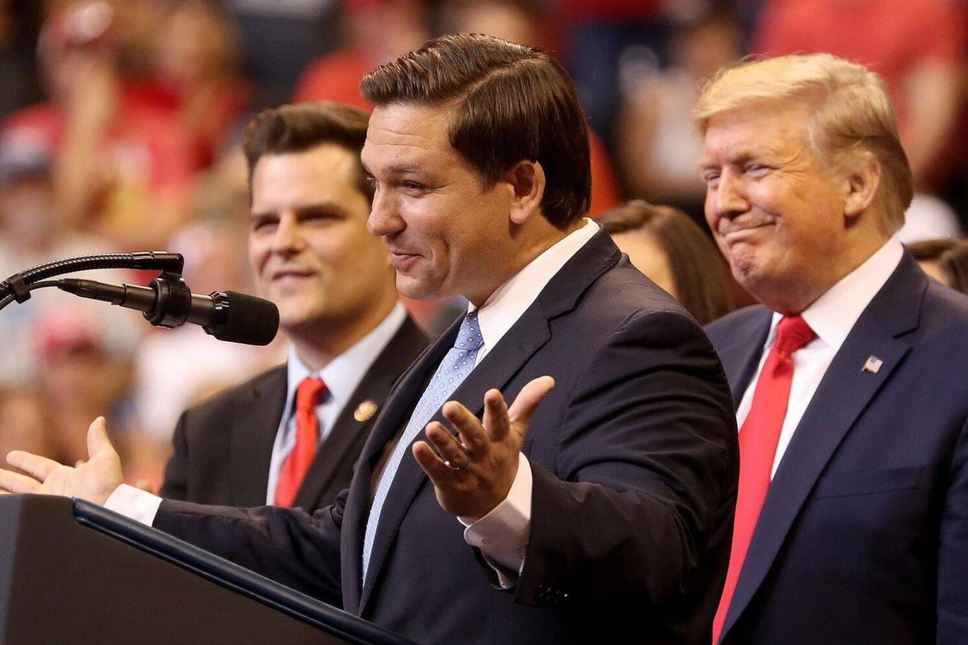 Nicht mehr viel zu lachen: Der Druck auf Donald Trump wächst, auch wegen Ron DeSantis