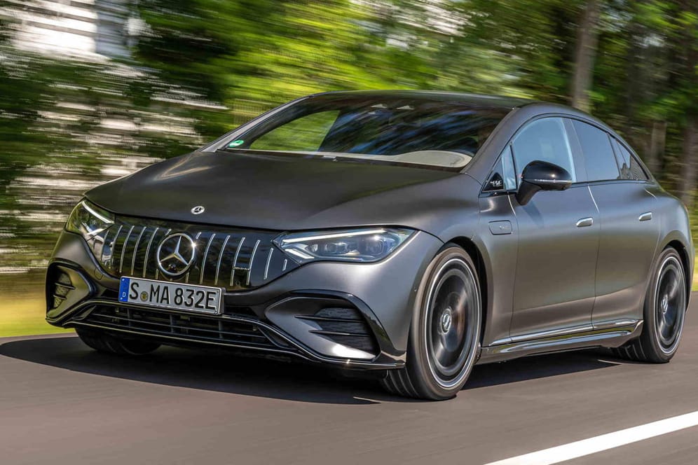 Stromer im Sportlerdress: AMG hat dem EQE noch mehr Leistung verpasst.