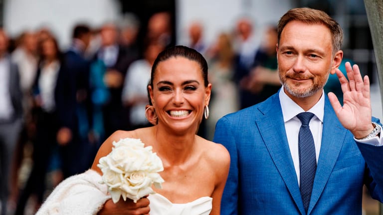 Hochzeit auf Sylt: Christian Lindner und Franca Lehfeldt sind jetzt verheiratet.