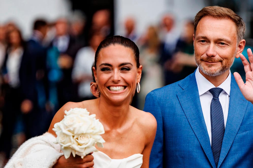 Hochzeit auf Sylt: Christian Lindner und Franca Lehfeldt sind jetzt verheiratet.