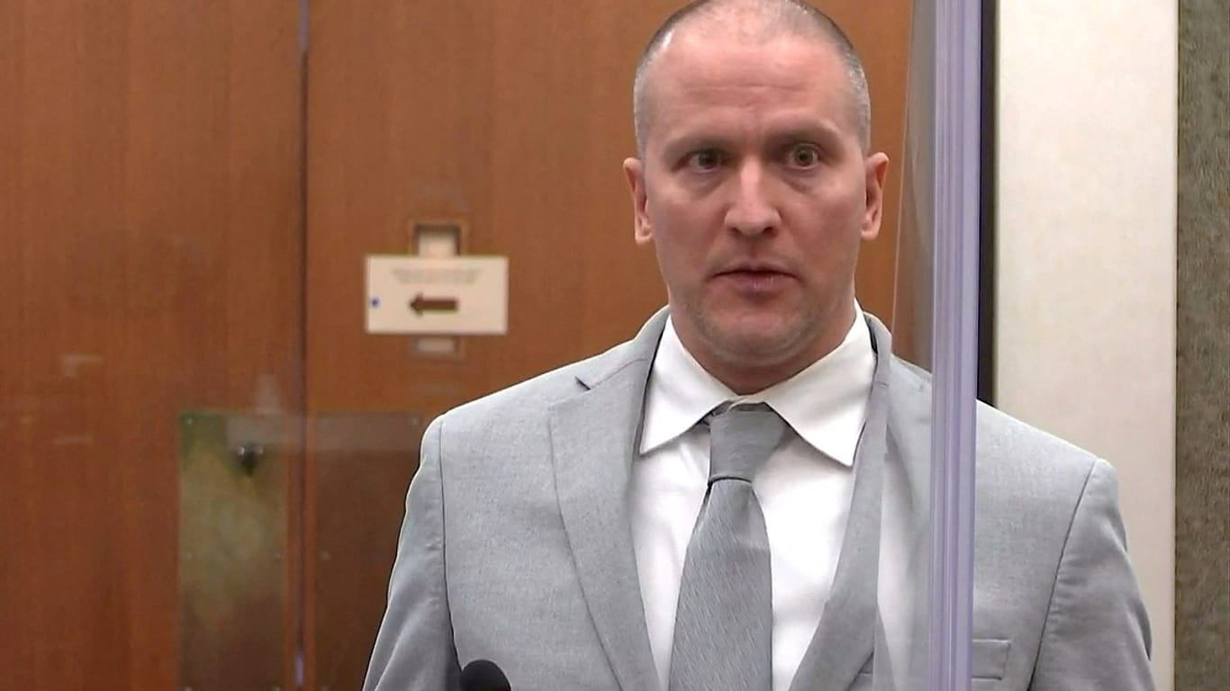 Ehemaliger Polizist Derek Chauvin im Gerichtssaal: Er wurde erneut verurteilt.