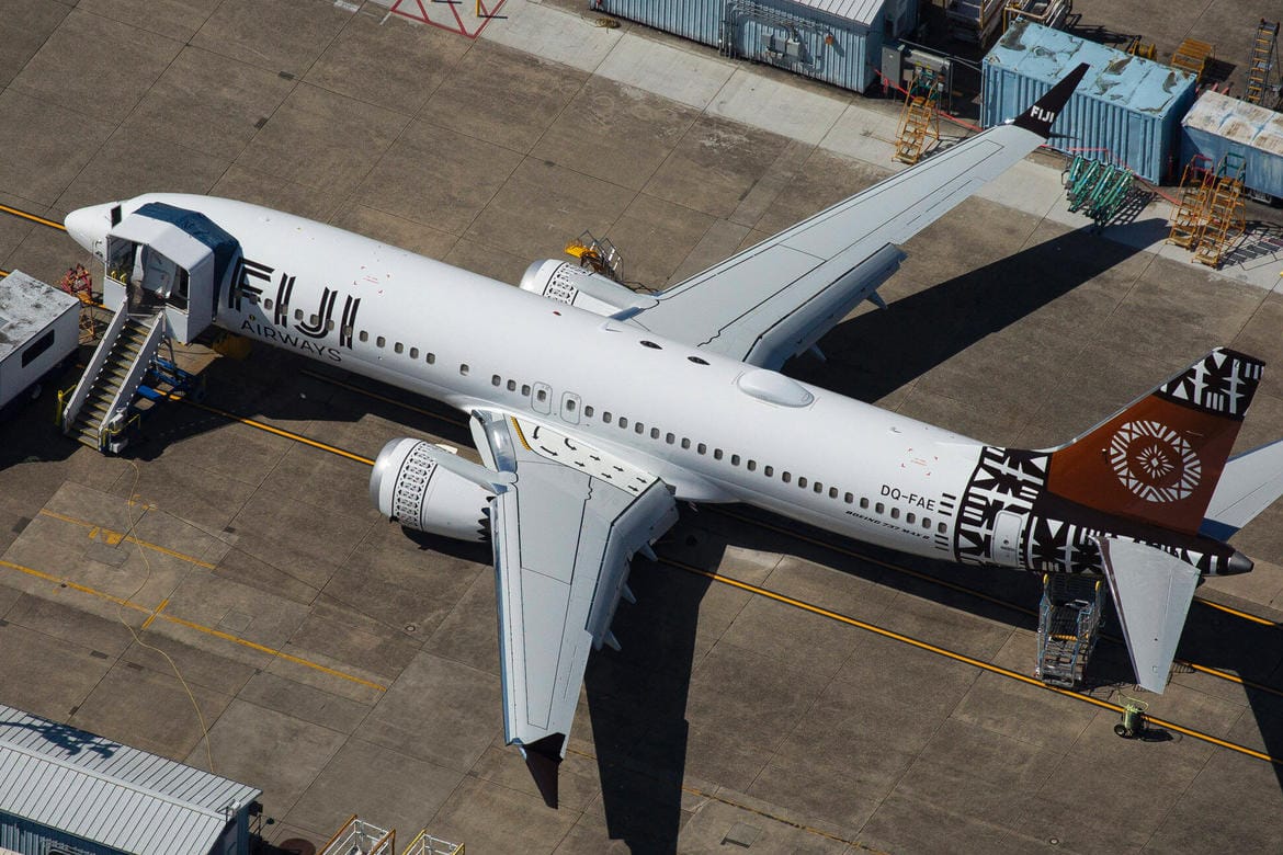 Eine geparkte Boeing 737 Max (Archivbild): Erneut gibt es Probleme bei dem Flugzeug. Eine geparkte Boeing 737 Max (Archivbild): Erneut gibt es Probleme bei dem Flugzeug.
