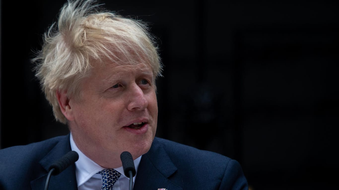 Boris Johnson: Der britische Premierminister hat seinen Rücktritt als Parteichef der Konservativen verkündet.