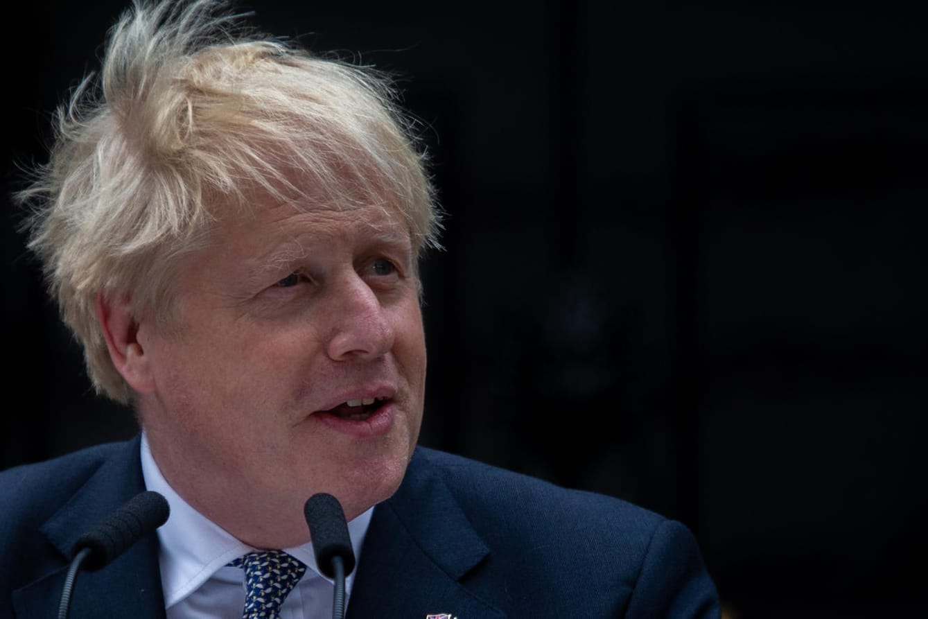 Boris Johnson: Der britische Premierminister hat seinen Rücktritt als Parteichef der Konservativen verkündet.