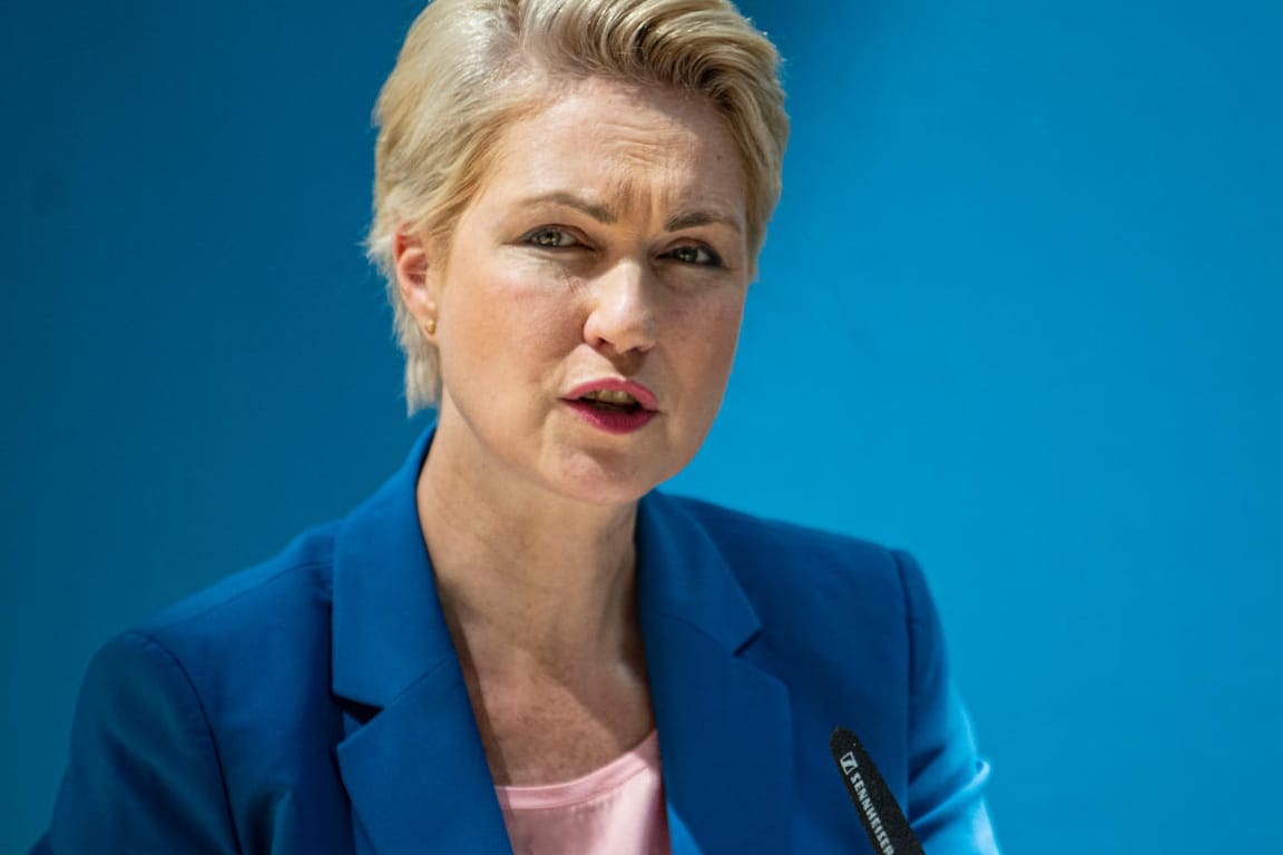 Mecklenburg-Vorpommerns Ministerpräsidentin Manuela Schwesig (SPD): Sie brachte die Klimastiftung des Landes auf den Weg, die Aufträge für Nord Stream 2 abwickelte.