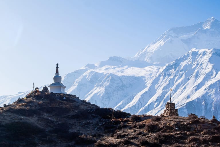 Ein Gletscher am Annapurna-Massiv (Symbolbild): 80 Prozent aller tibetischen Gletscher befinden sich schon auf dem Rückzug.