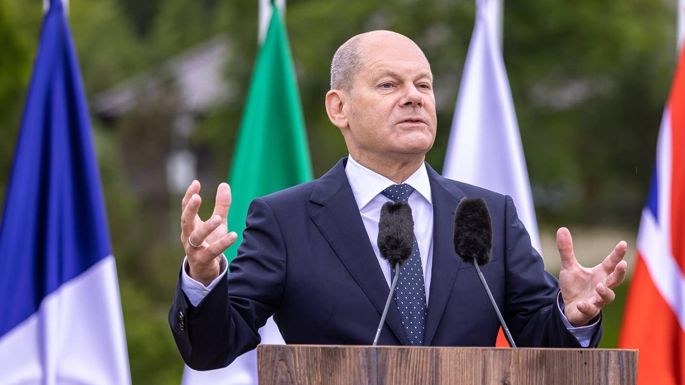 Olaf Scholz beim G7-Gipfel: Deutschland hat das Treffen ausgerichtet.