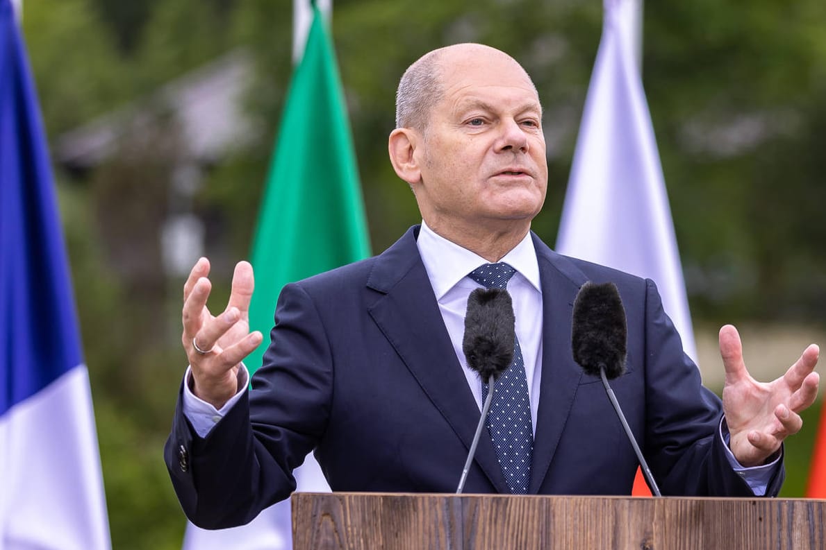 Olaf Scholz beim G7-Gipfel: Deutschland hat das Treffen ausgerichtet.