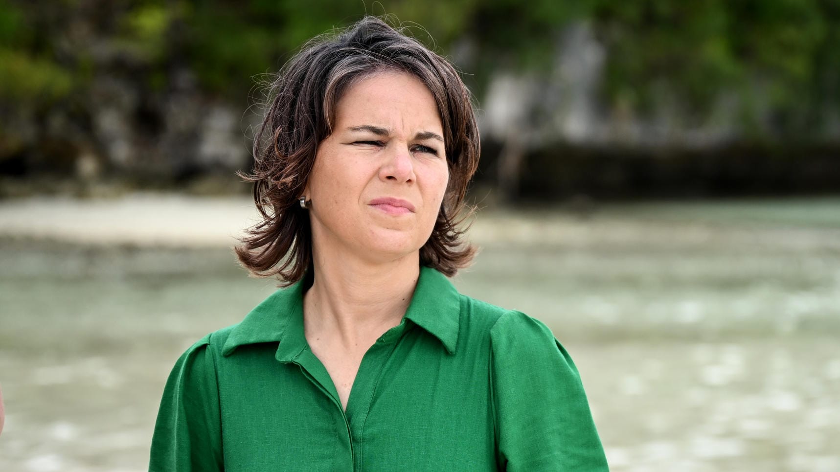 Annalena Baerbock am Strand in Palau: "Eklatante Ungerechtigkeit."