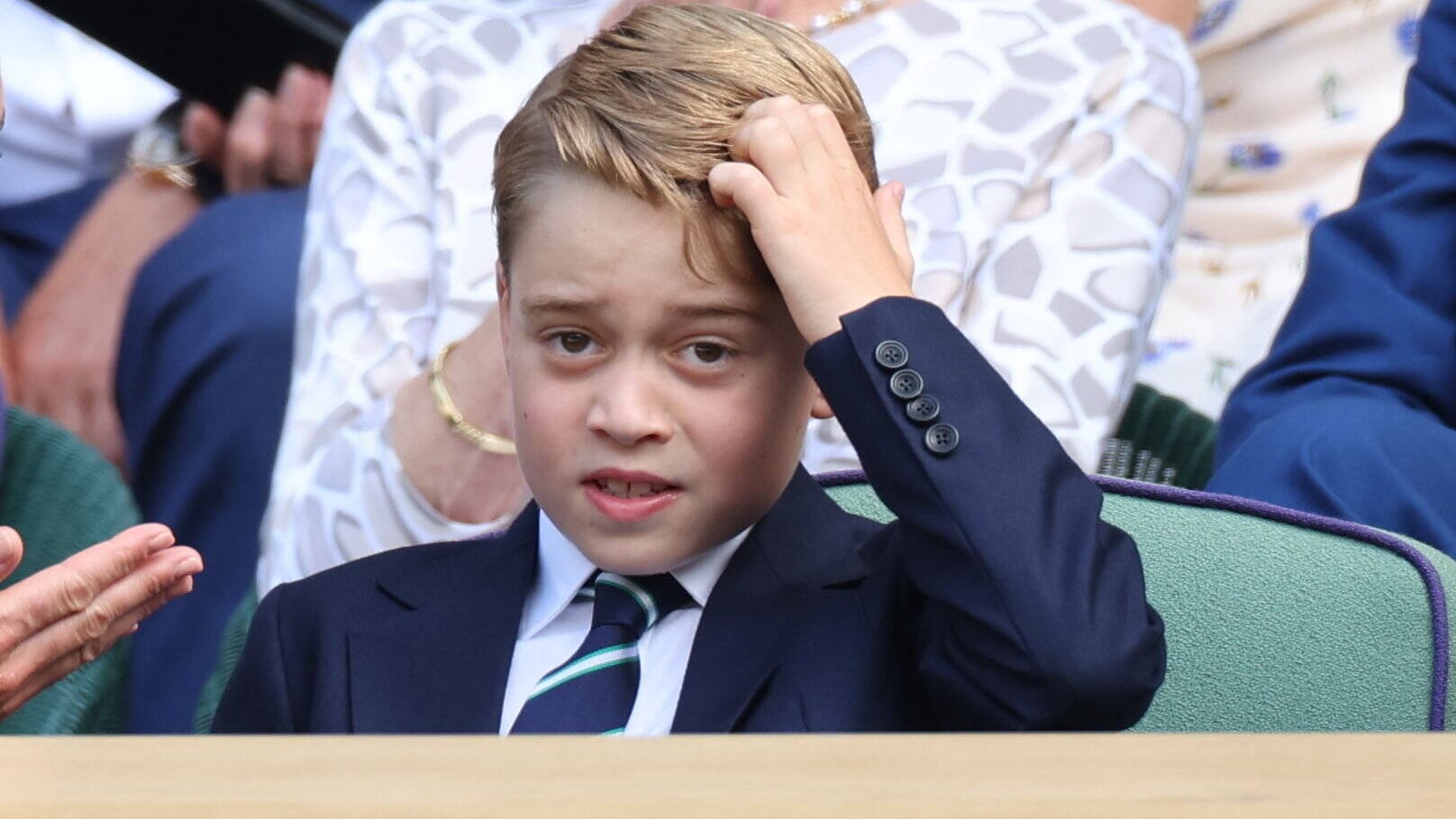 Richtig begeistert scheint Prinz George nicht zu sein.