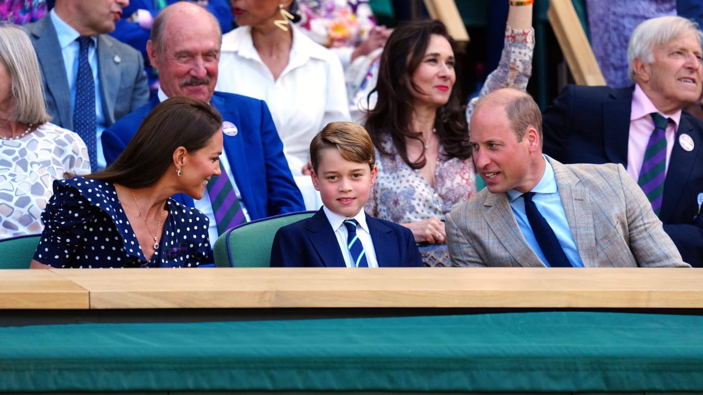 Die Royals in Wimbledon: Prinz George begleitete seine Eltern zum Herrenfinale.