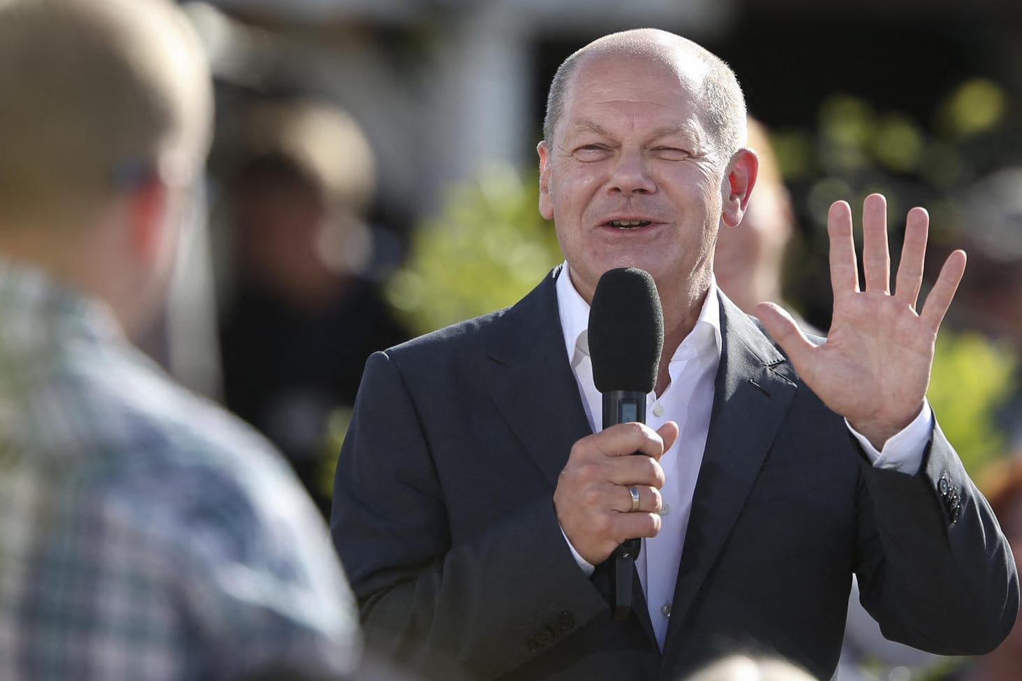 Olaf Scholz beim Bürgerdialog in Lübeck: Der Bundeskanzler spricht öffentlich nicht gerne über Privates.