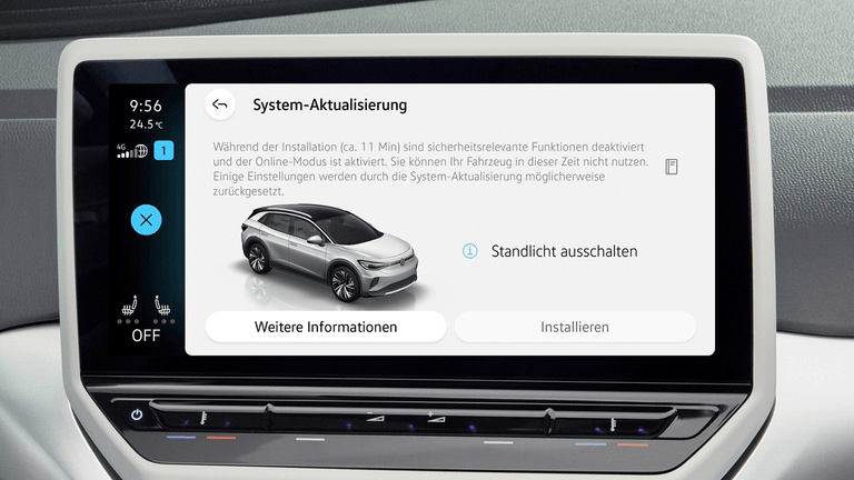 Systemaktualisierung per Internet: Kunden des VW ID.3 und ID.4 brauchen nicht mehr für jedes Update in die Werkstatt zu fahren.