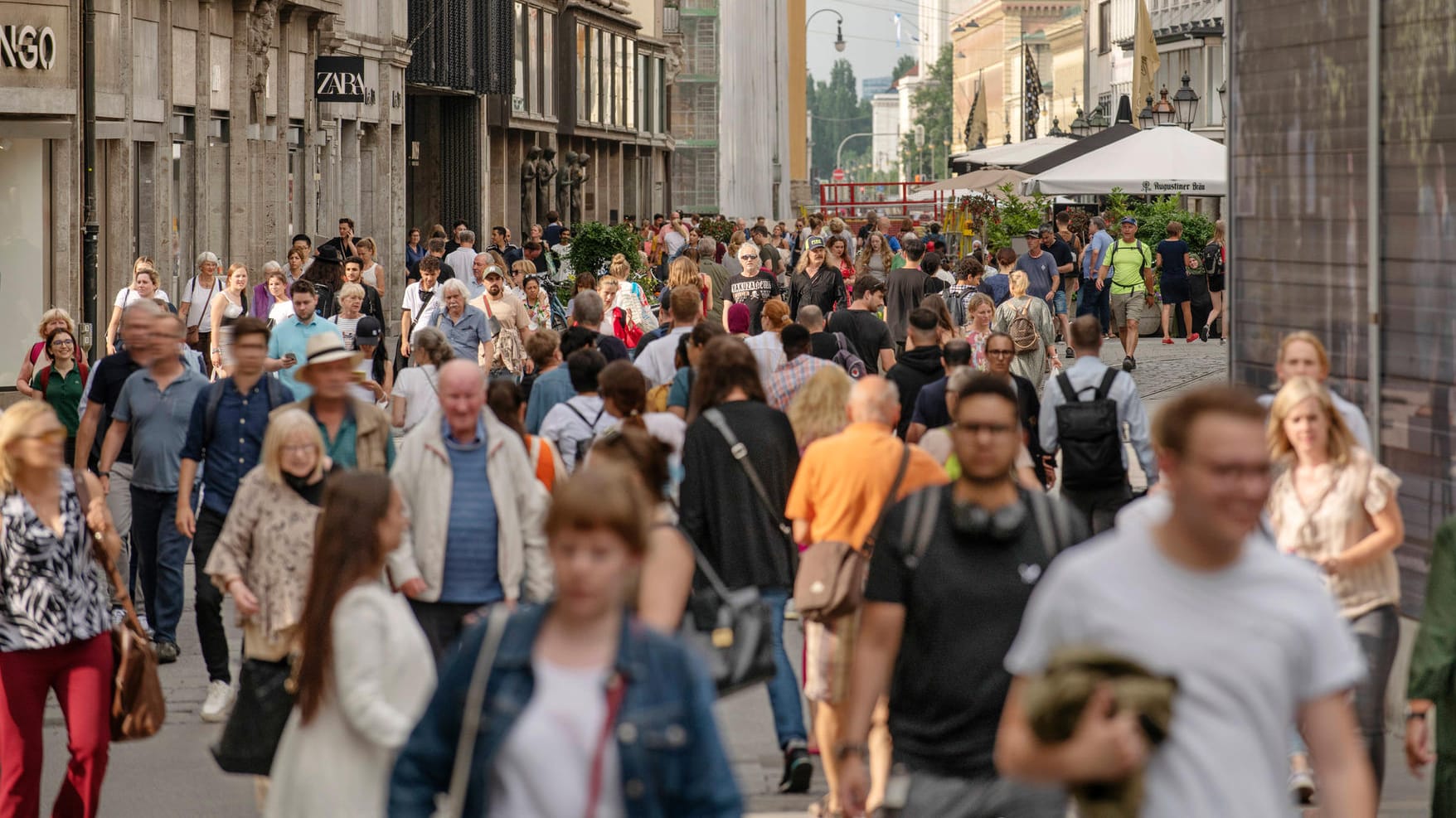 Fußgängerzone in München: Die Preise in Deutschland steigen weiter.